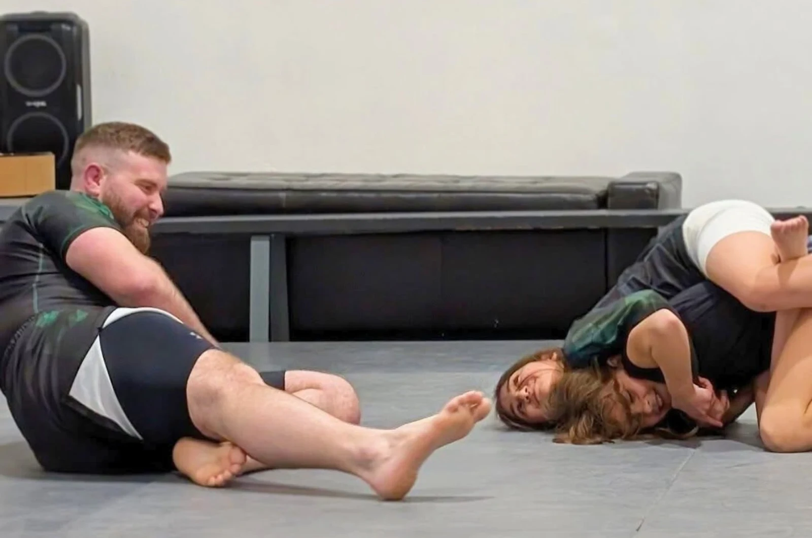 Child building confidence in martial arts