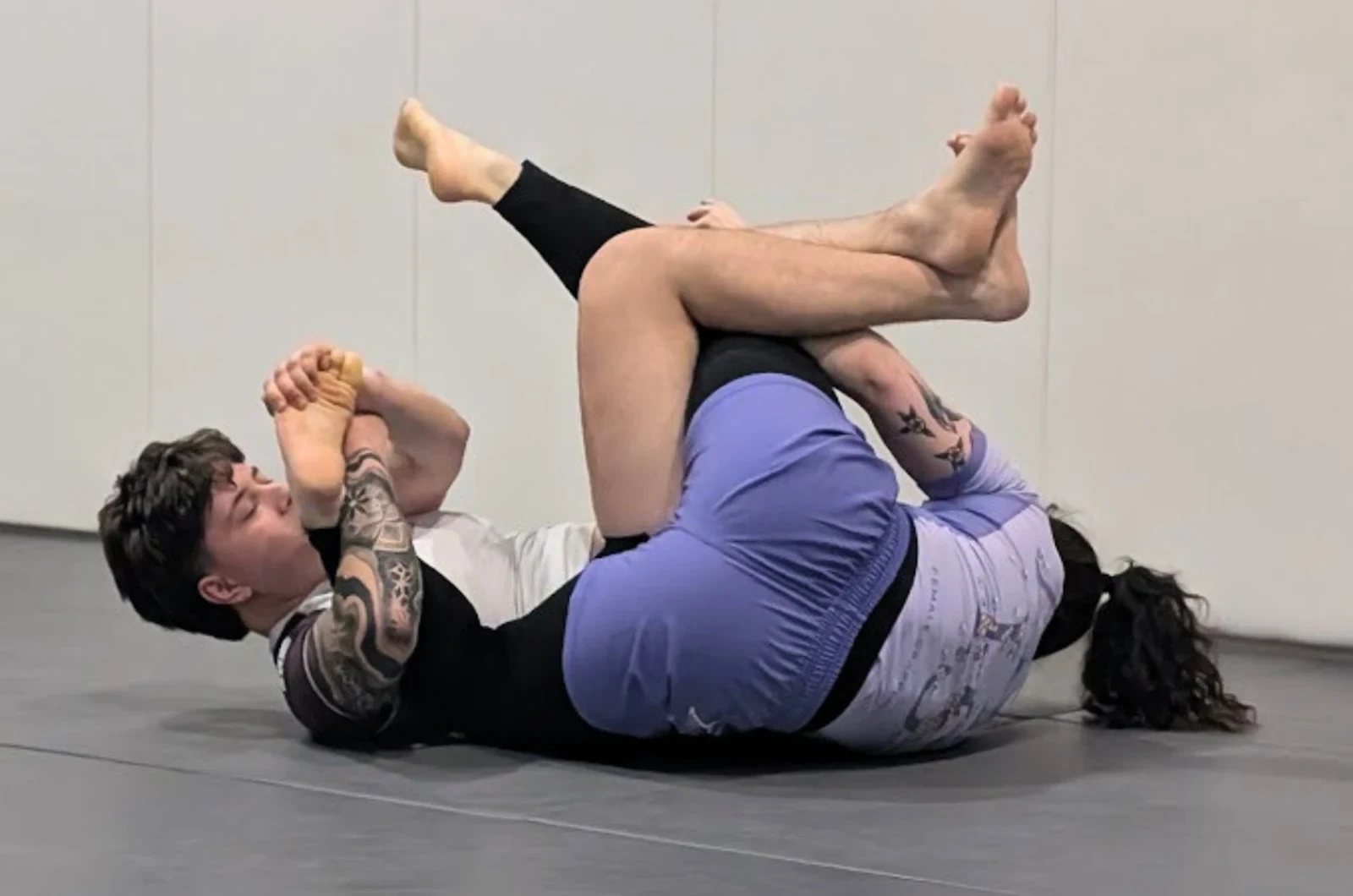 Women's Self Defense technique training at Emerald Rolling Academy